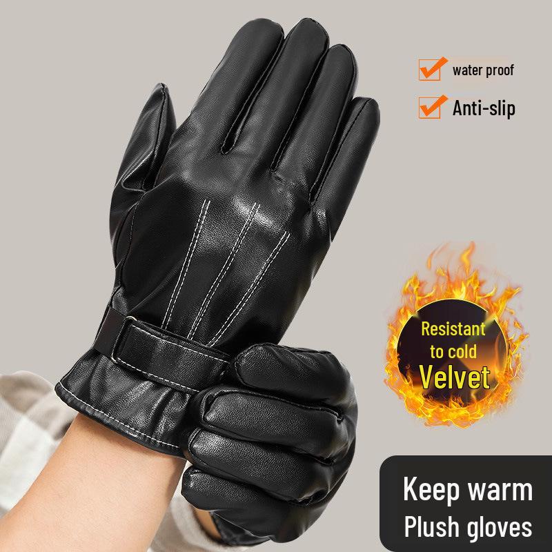 Men s Winter Cycling Leather Gloves - Fleece-Lined, Thick, Warm, Windproof & Waterproof with Free Shipping for New Customers
Men s Winter Cycling Leather Gloves - Fleece-Lined, Thick, Warm, Windproof & Waterproof with Free Shipping for New Customers
