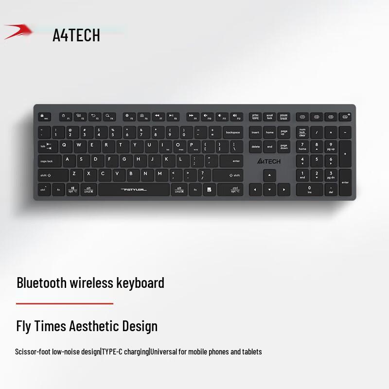 A4Tech FBX50C Wireless Bluetooth Quiet Scissor-Key Keyboard
A4Tech FBX50C Wireless Bluetooth Quiet Scissor-Key Keyboard