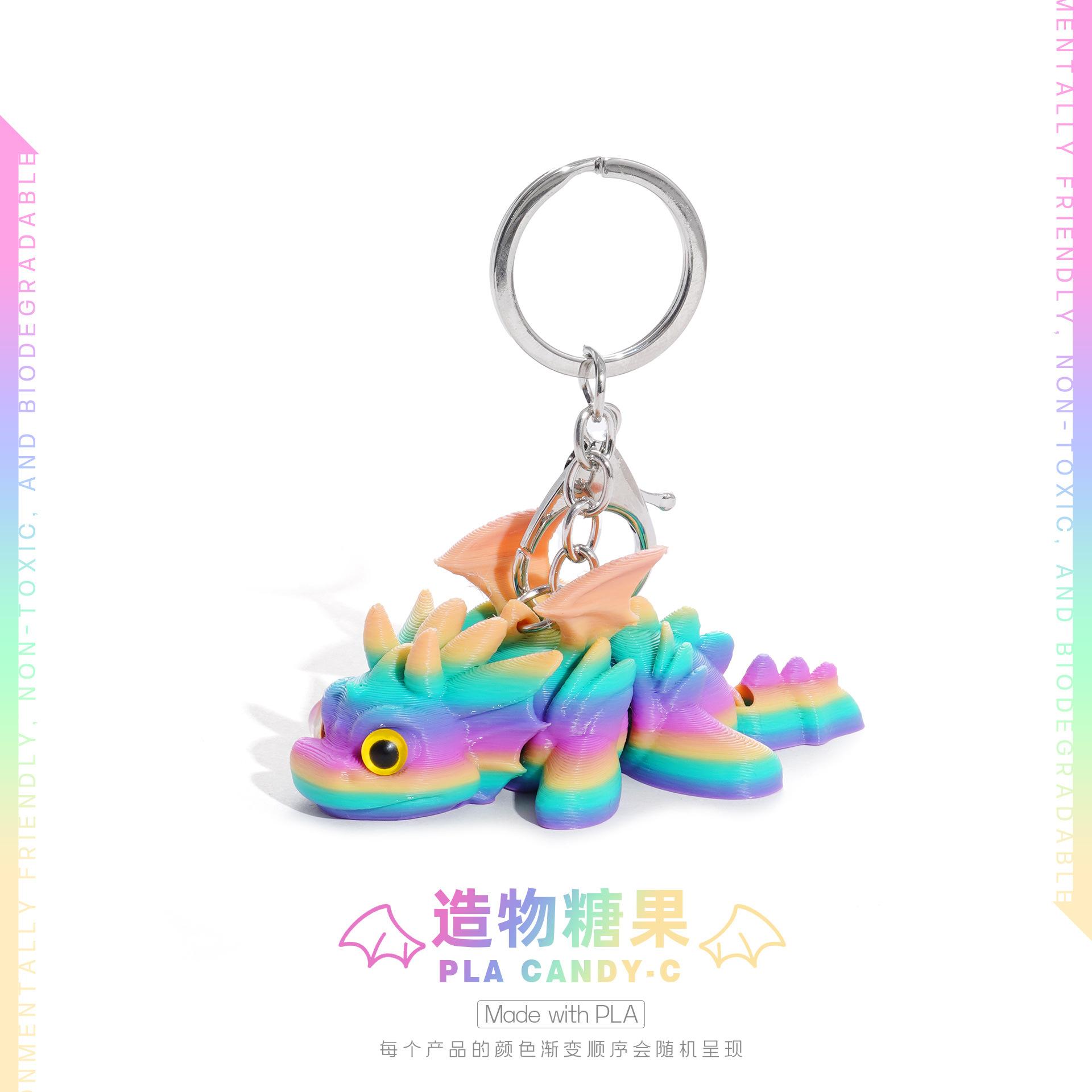 Cute Baby Flying Dragon 3D Printed Toy Joints Movable Simulation Animal Colour Baby Dragon Model Luminous Keychain Creative Gift
Cute Baby Flying Dragon 3D Printed Toy Joints Movable Simulation Animal Colour Baby Dragon Model Luminous Keychain Creative Gift