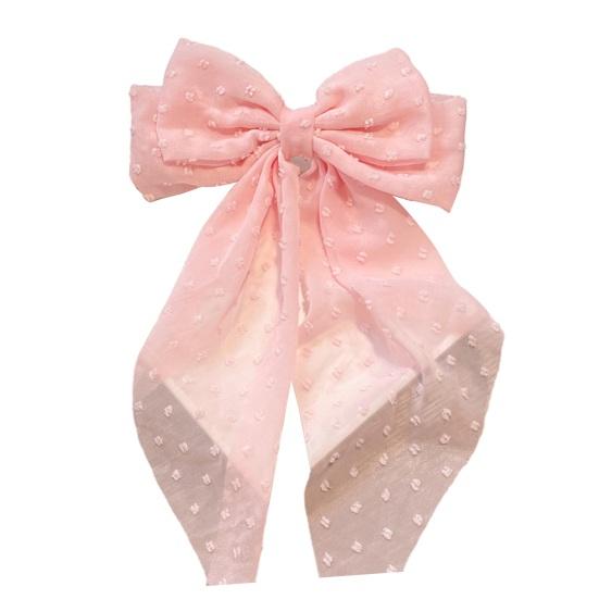 Hair Clip Pure Color Bowknot Long Ribbon Spring Hair Pin No Damage Back Head Hairpin Daily Hair Accessory рожевий
Hair Clip Pure Color Bowknot Long Ribbon Spring Hair Pin No Damage Back Head Hairpin Daily Hair Accessory рожевий