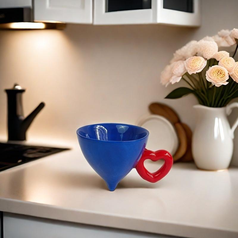 Creative Conical Ceramic Mugs Heart Shape Cup Dining Table Coffee Mug Milk Cups Afternoon Tea Teacup Fruits Juice Container 120ml
Creative Conical Ceramic Mugs Heart Shape Cup Dining Table Coffee Mug Milk Cups Afternoon Tea Teacup Fruits Juice Container 120ml