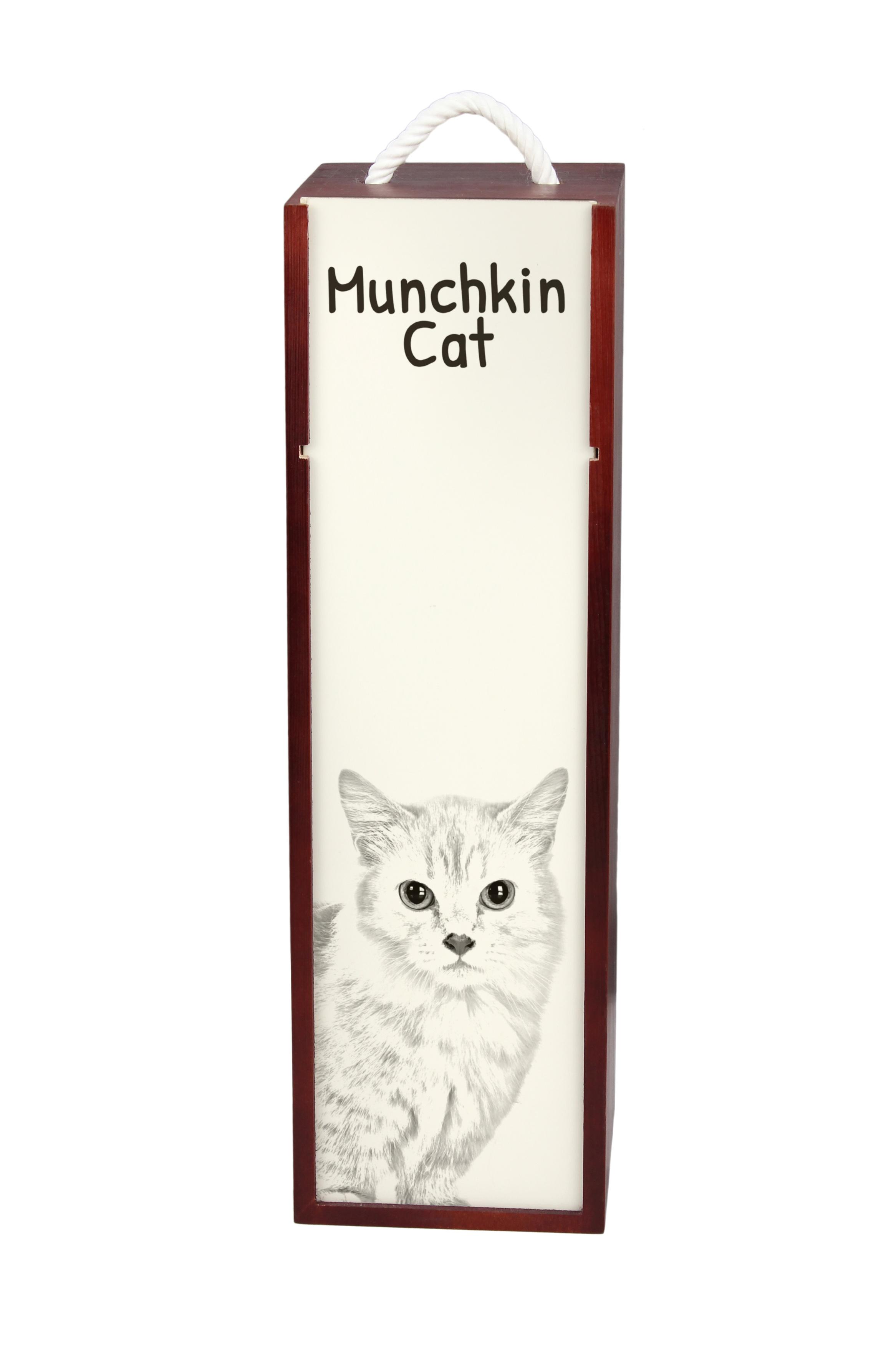 Munchkin - винна коробка з котом, коробка для алкоголю з графікою, персоналізована подарункова коробка від бренду Art-Dog коричневий
Munchkin - винна коробка з котом, коробка для алкоголю з графікою, персоналізована подарункова коробка від бренду Art-Dog коричневий