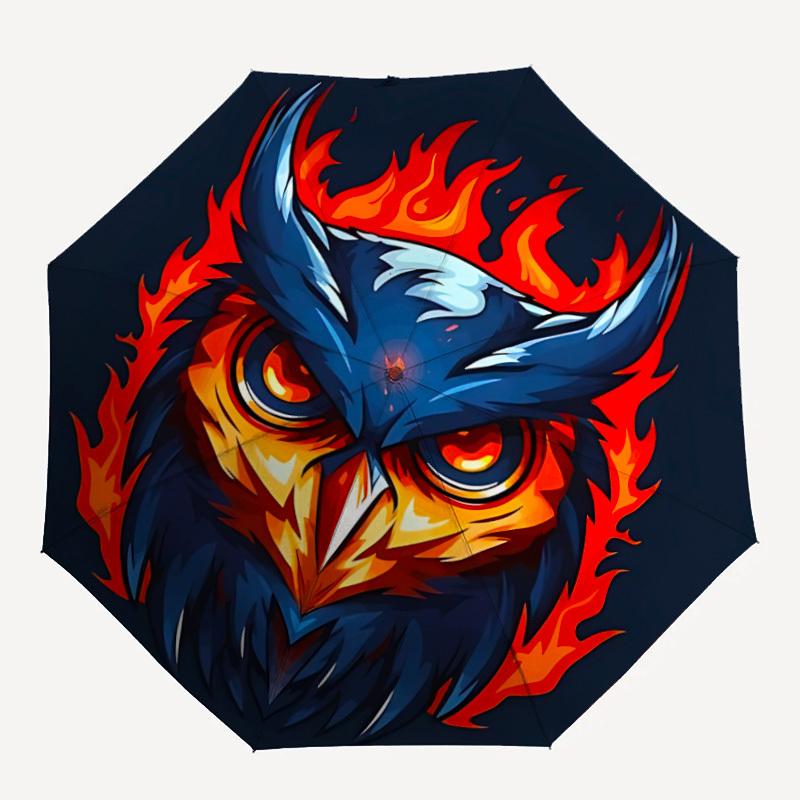 1pc Fire Owl Umbrella - 8-Rib Automatic Open/Close, Fashionable Compact Umbrella for Outdoor Adventures yy250813174
1pc Fire Owl Umbrella - 8-Rib Automatic Open/Close, Fashionable Compact Umbrella for Outdoor Adventures yy250813174