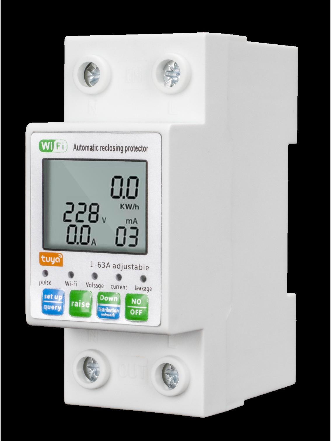 Smart WiFi Circuit Breaker with Prepaid Meter, Remote Control, Adjustable Voltage & Leakage Protection
Smart WiFi Circuit Breaker with Prepaid Meter, Remote Control, Adjustable Voltage & Leakage Protection