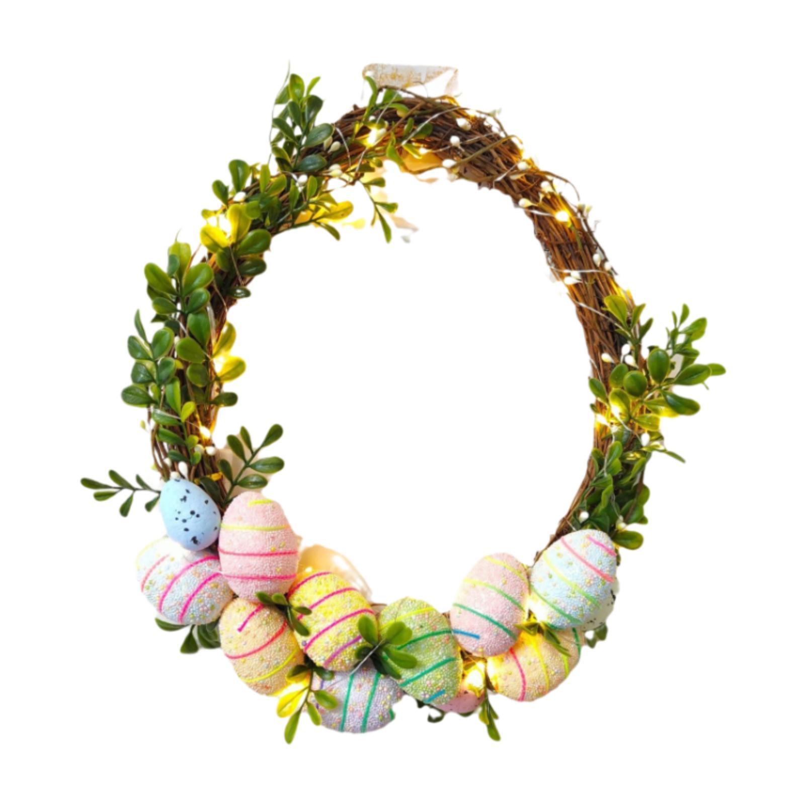 Lighted Easter Wreath Rattan with Light Easter Decoration Front Door Spring Wreath for Indoor Outdoor Holiday Window Porch Home
Lighted Easter Wreath Rattan with Light Easter Decoration Front Door Spring Wreath for Indoor Outdoor Holiday Window Porch Home
