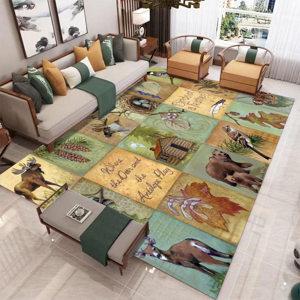 Vintage Colourful Carpet Mat Rug Geometric Pattern Non-Slip Washable Floor Mat for Living Room Bedroom Balcony Home Decoration 40x60cm
Vintage Colourful Carpet Mat Rug Geometric Pattern Non-Slip Washable Floor Mat for Living Room Bedroom Balcony Home Decoration 40x60cm