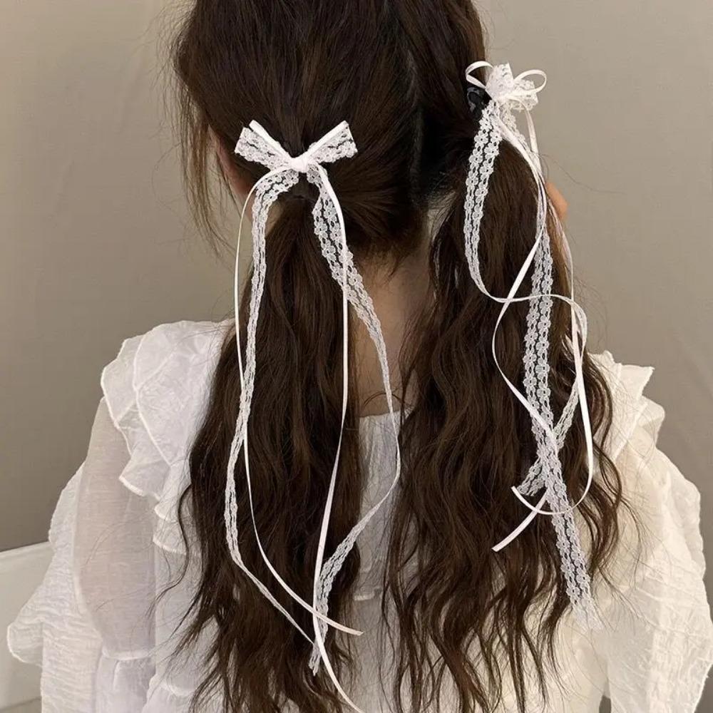 Korean New Headwear Lace Cream White Bow Ribbon Hair Clip for Women Hairpins Bullet Style Side Shredded Hairpin Headpiece Clip WHITE&Barrettes белый
Korean New Headwear Lace Cream White Bow Ribbon Hair Clip for Women Hairpins Bullet Style Side Shredded Hairpin Headpiece Clip WHITE&Barrettes белый