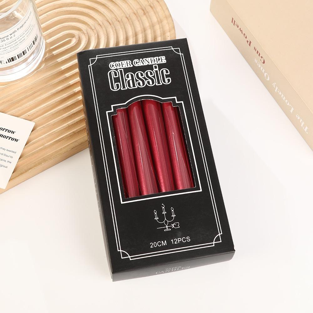 Європейський стиль Гальванізований Конусний Стовп Довгий Стовп Свічка Дім Романтична Весільна Вечеря при Свічках Святкова Атмосфера Стовп Віск 12 pcs electroplated cone rod red
Європейський стиль Гальванізований Конусний Стовп Довгий Стовп Свічка Дім Романтична Весільна Вечеря при Свічках Святкова Атмосфера Стовп Віск 12 pcs electroplated cone rod red