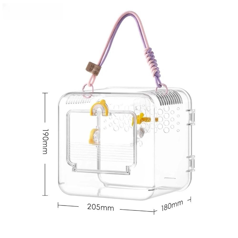 New Clear Bird Carrier Cage Secure Closure Lightweight Hamster Carry Box PET Ventilated Transport Case Pet Supplies
New Clear Bird Carrier Cage Secure Closure Lightweight Hamster Carry Box PET Ventilated Transport Case Pet Supplies