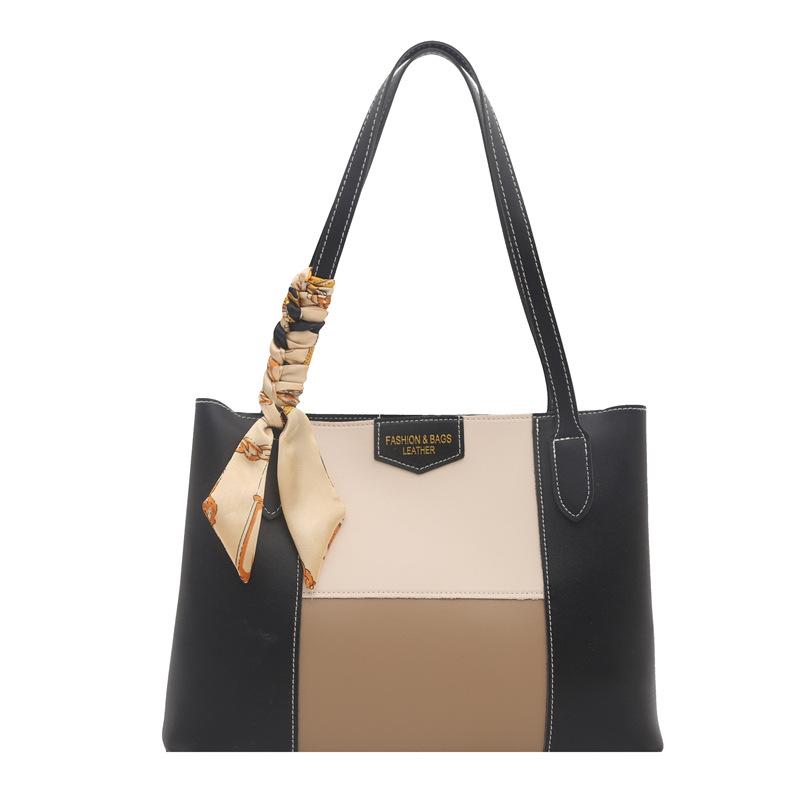 Simple atmospheric bag commuter color contrast splicing handbag spring foreign gas large capacity shoulder tote bag хакі
Simple atmospheric bag commuter color contrast splicing handbag spring foreign gas large capacity shoulder tote bag хакі