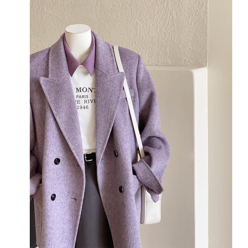 Women s Petite Short Gentle Purple Wool Coat - Autumn/Winter 2025 Korean Style, High-End Feel XL 135-150 lbs
Women s Petite Short Gentle Purple Wool Coat - Autumn/Winter 2025 Korean Style, High-End Feel XL 135-150 lbs