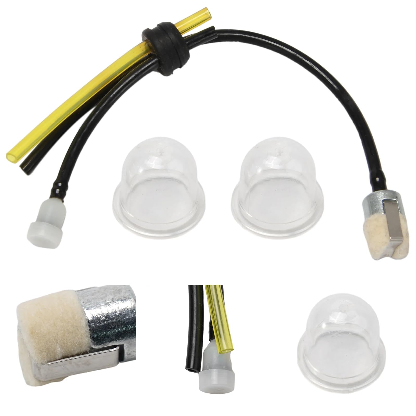 Fuel line replacement set for lawn mower Durable and easy to install Made of metal plastic Soft and Brush cutter parts Brush cutter parts Lawn mower
Fuel line replacement set for lawn mower Durable and easy to install Made of metal plastic Soft and Brush cutter parts Brush cutter parts Lawn mower