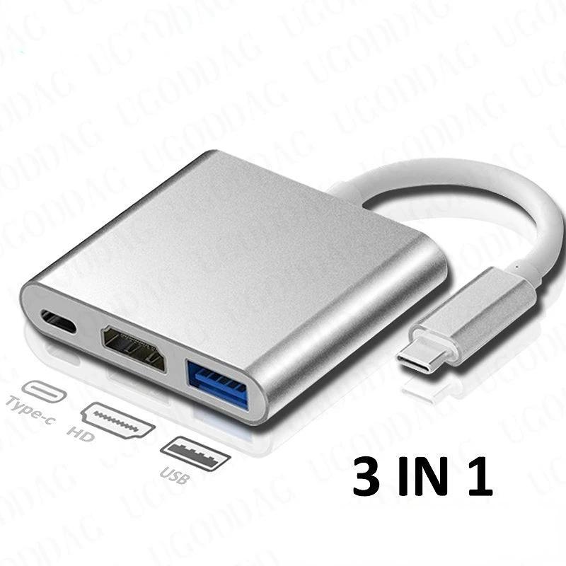 3 в 1 Type C к HDMI-совместимому зарядному адаптеру USB 3.0 Концентратор USB-C 3.1 для Mac Air Pro Huawei Mate10 Samsung S8 Plus USBC TO HD
3 в 1 Type C к HDMI-совместимому зарядному адаптеру USB 3.0 Концентратор USB-C 3.1 для Mac Air Pro Huawei Mate10 Samsung S8 Plus USBC TO HD