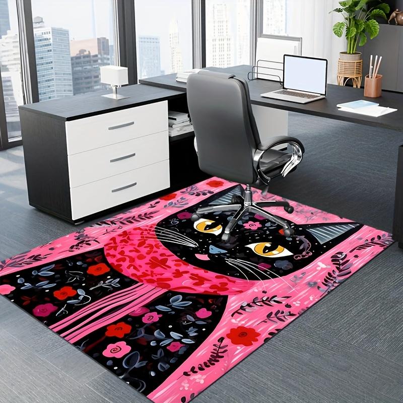 Black Cat Floral Print Door Mat, Non-Slip Polyester Entrance Carpet for Home Office Decor Floor Protector 40x60cm
Black Cat Floral Print Door Mat, Non-Slip Polyester Entrance Carpet for Home Office Decor Floor Protector 40x60cm