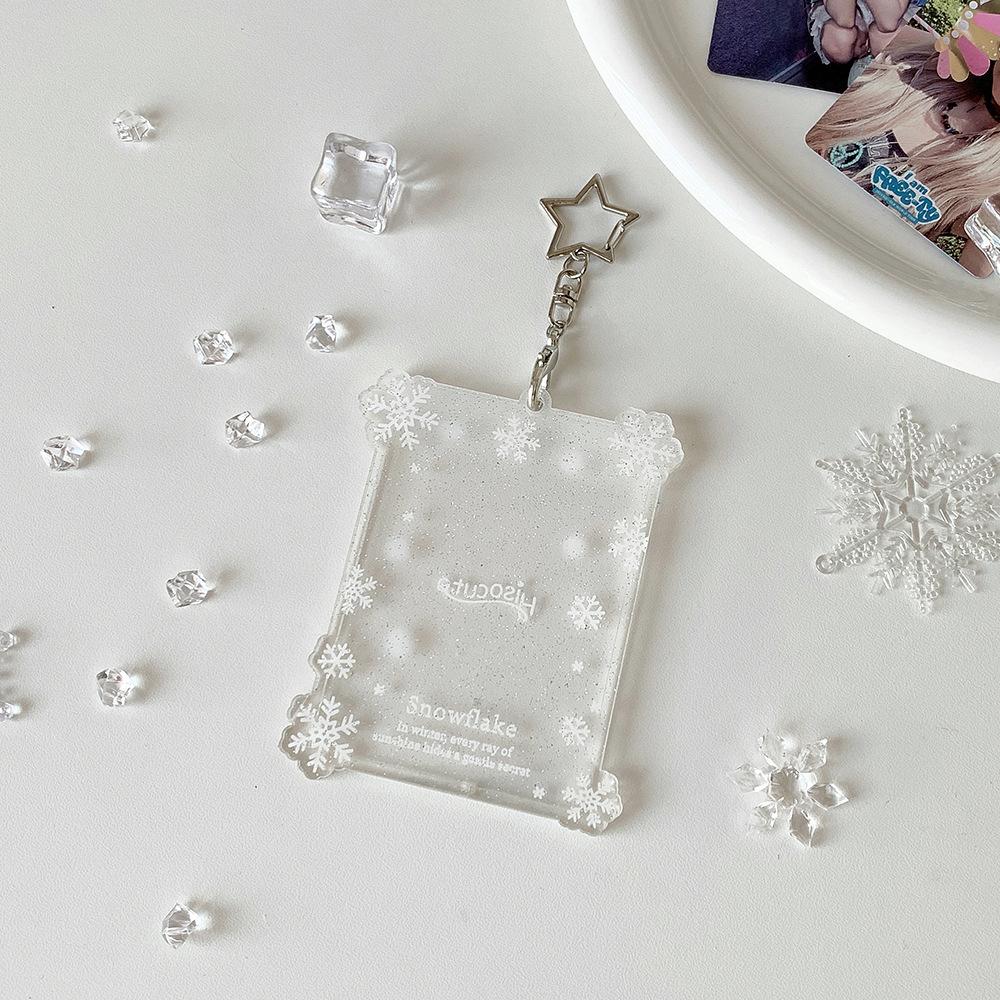 Snowflake Photo Card Holder Lightweight 3-Inch Card Holder Hard Card Case Crystal Clear For Holiday Memories Photo Display
Snowflake Photo Card Holder Lightweight 3-Inch Card Holder Hard Card Case Crystal Clear For Holiday Memories Photo Display