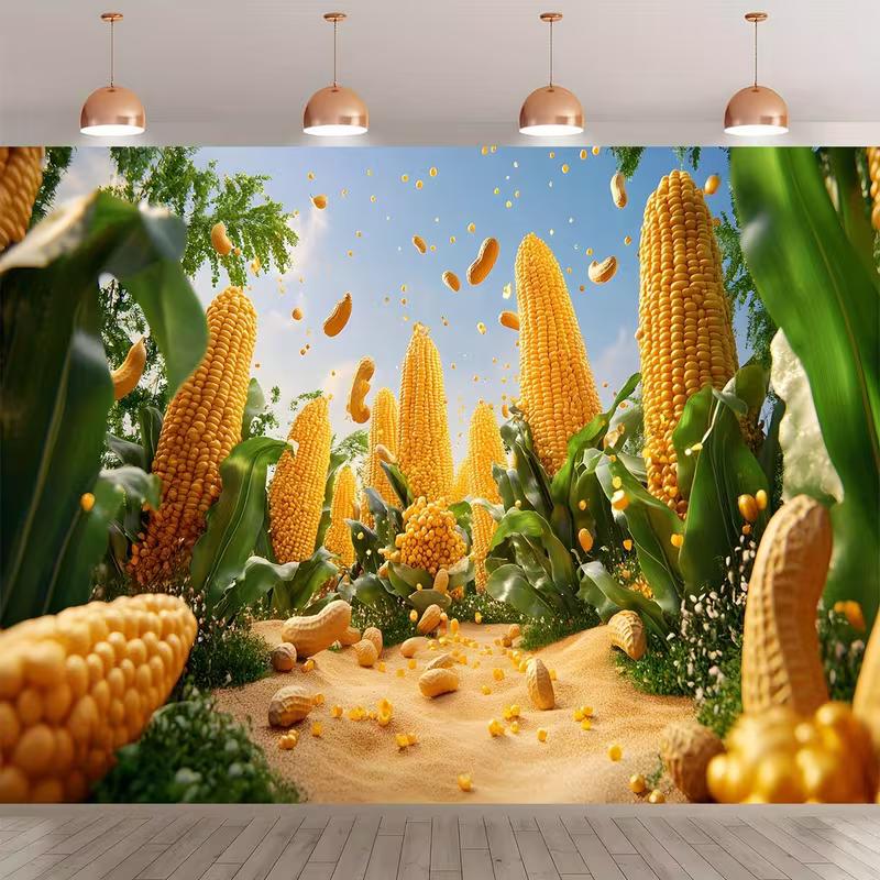 2D Fantasy Sunlit Corn Field Backdrop Giant Peanuts Themed Studio Background 47.2x31.5inch/120*80cm
2D Fantasy Sunlit Corn Field Backdrop Giant Peanuts Themed Studio Background 47.2x31.5inch/120*80cm