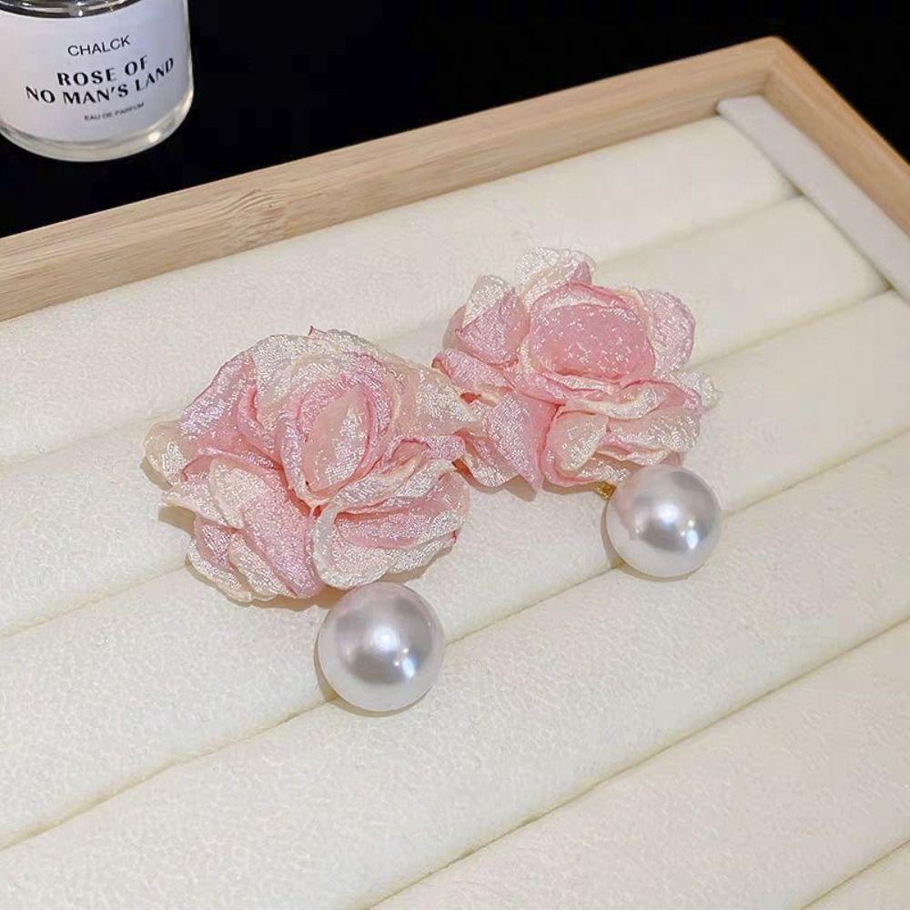 Модные серьги-гвоздики с жемчугом ручной работы, большие цветочные серьги, эффектные украшения, розовые серьги-гвоздики для женщин
Модные серьги-гвоздики с жемчугом ручной работы, большие цветочные серьги, эффектные украшения, розовые серьги-гвоздики для женщин