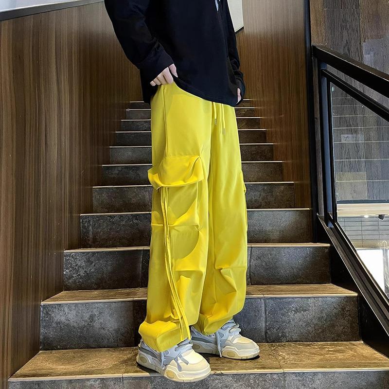 Унісекс Штани Карго з Високою Посадкою - Широкі Штанини, Стягуючі, Вільного Крою, Повсякденні Штани Максі для Осені. S (suggested 80-90 jin)
Унісекс Штани Карго з Високою Посадкою - Широкі Штанини, Стягуючі, Вільного Крою, Повсякденні Штани Максі для Осені. S (suggested 80-90 jin)