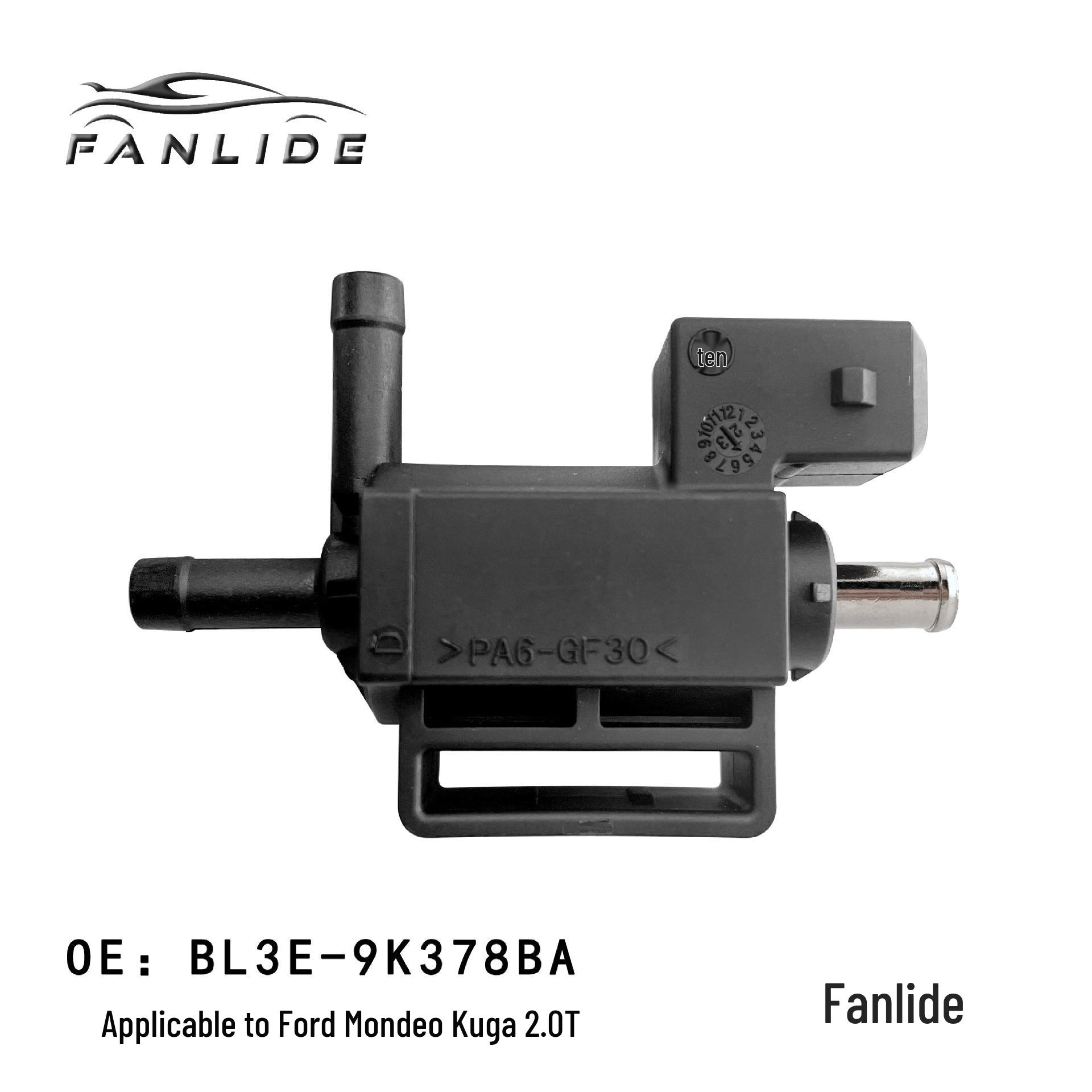 BL3E-9K378BA: Turbocharger Vacuum Solenoid Valve for Ford Mondeo 2.0T. Fanlide
BL3E-9K378BA: Turbocharger Vacuum Solenoid Valve for Ford Mondeo 2.0T. Fanlide
