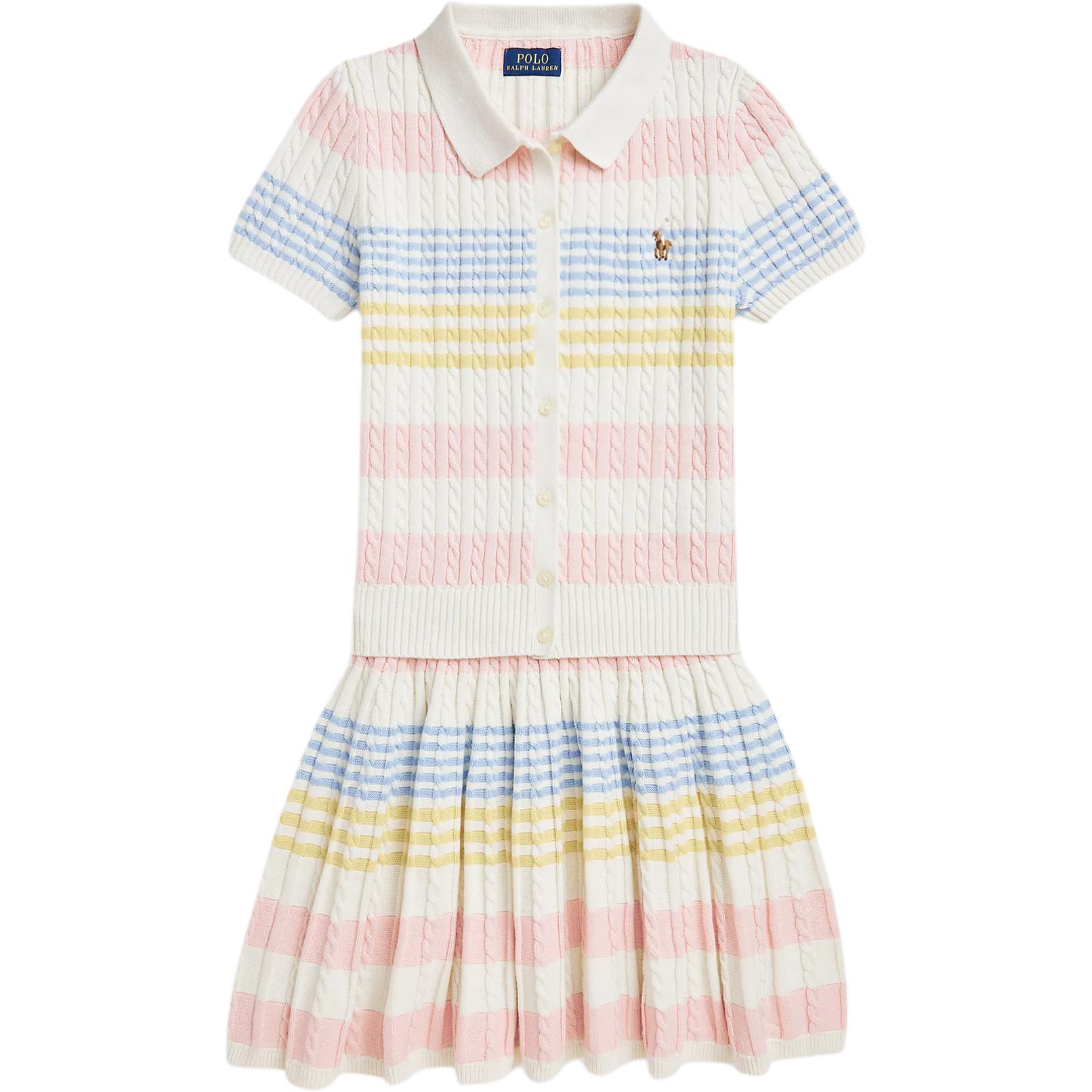 Polo Ralph Lauren Kids Комплект платья Полосатый вязаный хлопковый кардиган Комплект детского платья Многоцветный 313964758-001 M
Polo Ralph Lauren Kids Комплект платья Полосатый вязаный хлопковый кардиган Комплект детского платья Многоцветный 313964758-001 M