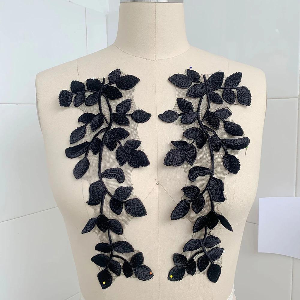 Fashion Lace Organza Lace Trim Embroidere Leaves DIY Applique DIY Applique Patch Clothes чёрный
Fashion Lace Organza Lace Trim Embroidere Leaves DIY Applique DIY Applique Patch Clothes чёрный