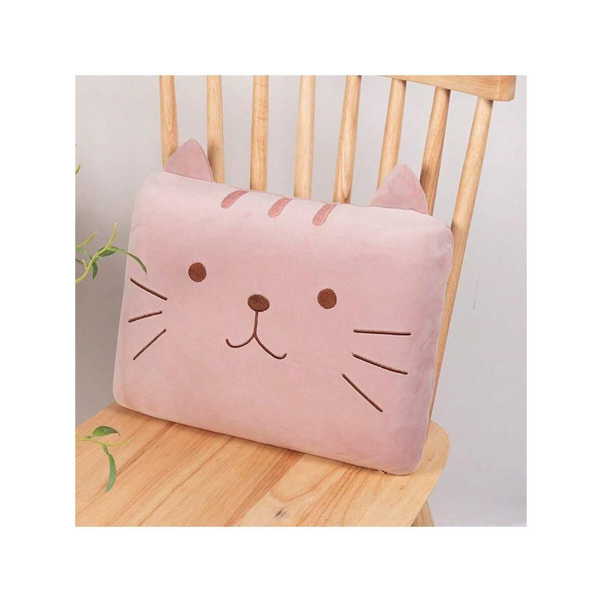 Memory foam removable washable office cushion, cartoon cat backrest chair waist pad 38x28x9cm
Memory foam removable washable office cushion, cartoon cat backrest chair waist pad 38x28x9cm