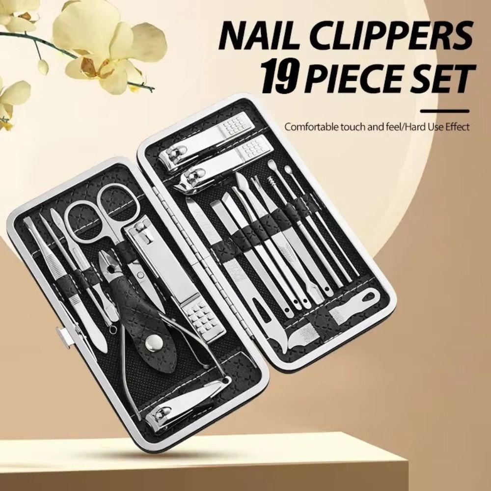 19Pcs Foot Trimming Nail Clippers Set Home Nail Care Kit Creative Nail Sanding Tool Gift золотий
19Pcs Foot Trimming Nail Clippers Set Home Nail Care Kit Creative Nail Sanding Tool Gift золотий