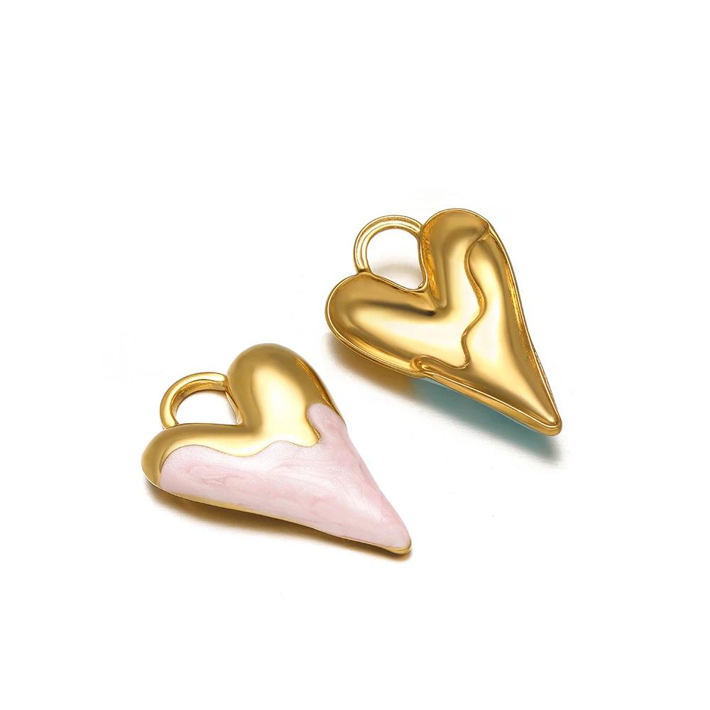 5pcs Stainless Steel Fresh Color Enamel Heart Charms Medal Pendants for DIY Jewelry Making Lovers Necklace Findings Supplies світло-рожевий колір
5pcs Stainless Steel Fresh Color Enamel Heart Charms Medal Pendants for DIY Jewelry Making Lovers Necklace Findings Supplies світло-рожевий колір