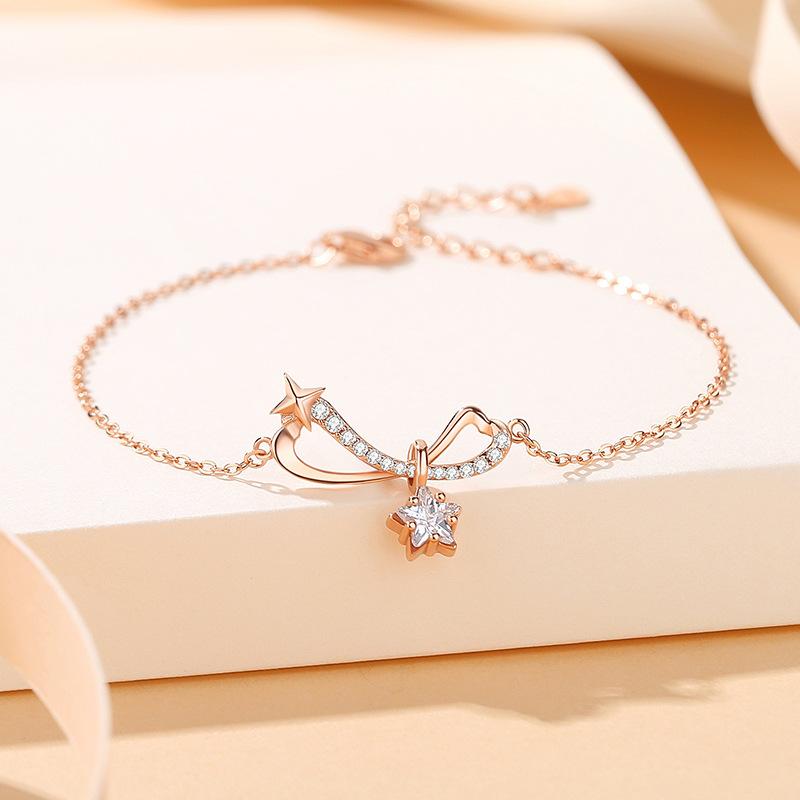 Браслет Star River, женский браслет из чистого серебра, уникальный дизайн, браслет со звездой и бантом, Рождественский подарок Adjustable size
Браслет Star River, женский браслет из чистого серебра, уникальный дизайн, браслет со звездой и бантом, Рождественский подарок Adjustable size