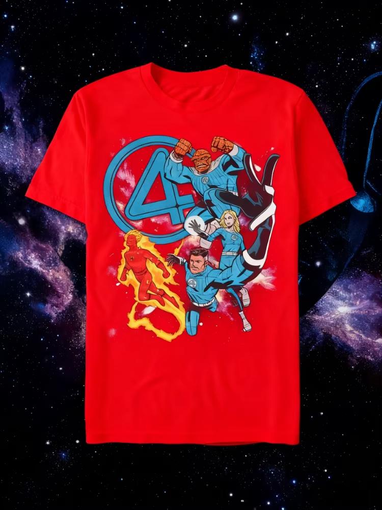 Marvel genuine new retro Marvel Fantastic Four Galactic Quartet comic print Unisexs and Womens shortsleeved oversized Tshirt 4XL
Marvel genuine new retro Marvel Fantastic Four Galactic Quartet comic print Unisexs and Womens shortsleeved oversized Tshirt 4XL
