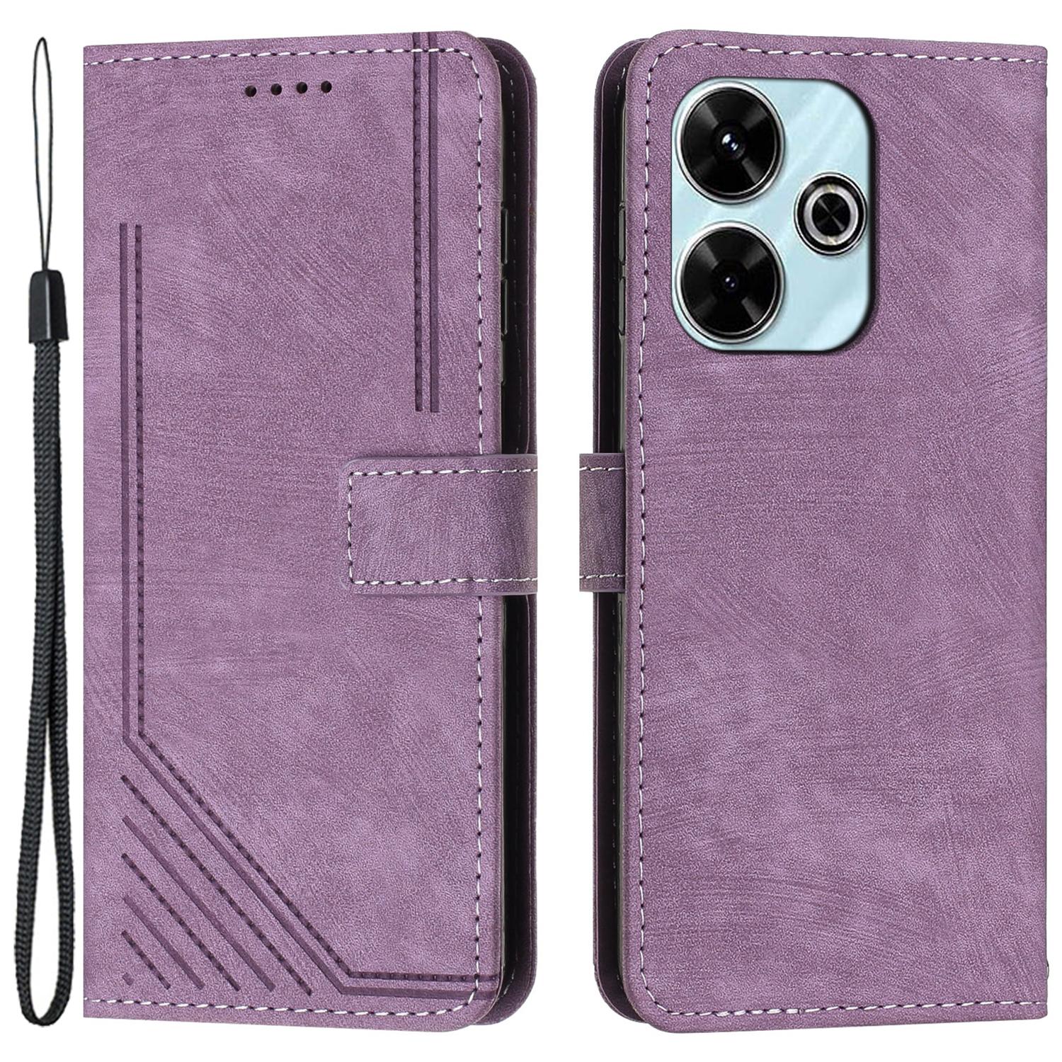 For Xiaomi Poco M6 4G/Redmi 13 5G/13 4G/Note 13R 5G Case Lines Imprint Shockproof PU Leather Phone Shell Purple
For Xiaomi Poco M6 4G/Redmi 13 5G/13 4G/Note 13R 5G Case Lines Imprint Shockproof PU Leather Phone Shell Purple
