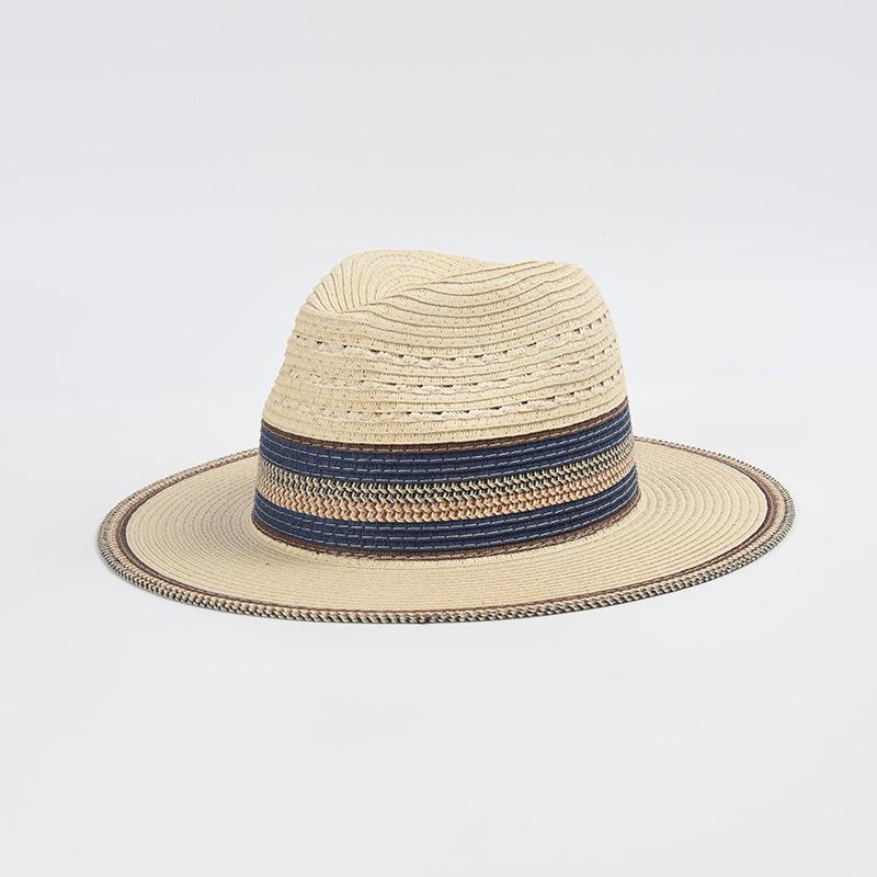 Women Panama Hat Summer Straw Hats Women Striped Color Band Sun Beach Hat Panama Jazz Hat бежевий
Women Panama Hat Summer Straw Hats Women Striped Color Band Sun Beach Hat Panama Jazz Hat бежевий