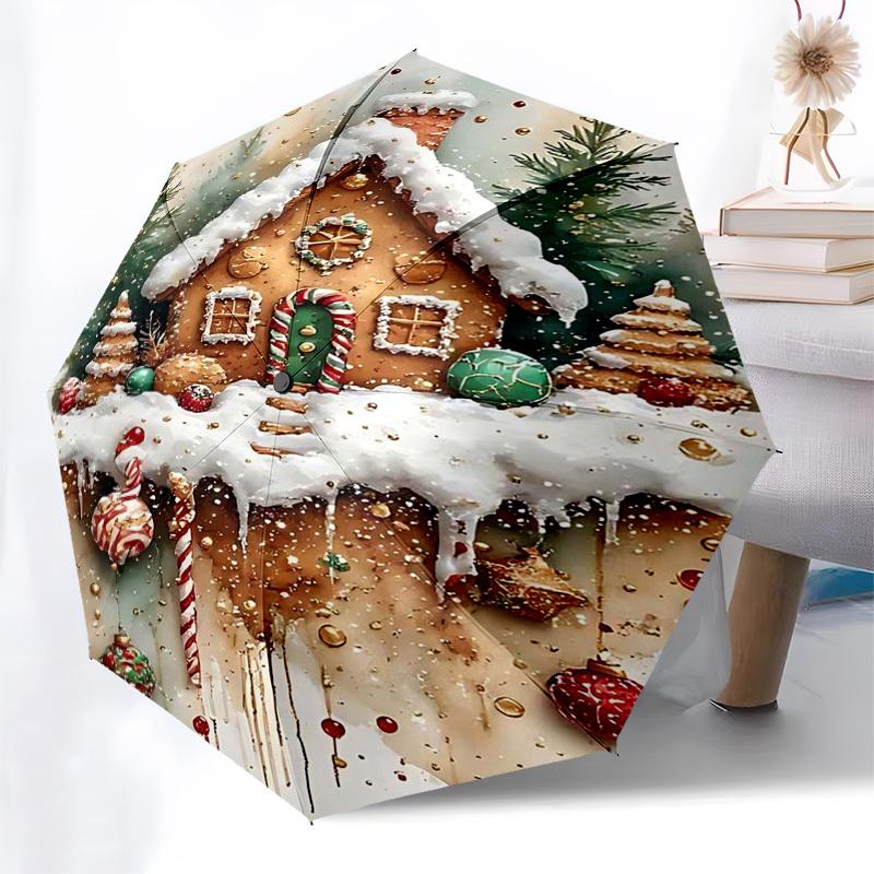1pc Gingerbread House Christmas Ornament with Candy Canes and Snow, Perfect Holiday Gift for Fans, Travelers, and Daily Use (Automatic Opening Umbrell
1pc Gingerbread House Christmas Ornament with Candy Canes and Snow, Perfect Holiday Gift for Fans, Travelers, and Daily Use (Automatic Opening Umbrell