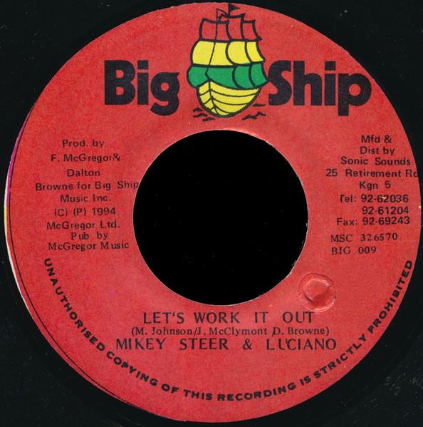 7inch Record MIKEY SPICE & LUCIANO - Let s Work It Out BIG009 Big Ship 1994 Jamaica Reggae, Ska & Dub Used
7inch Record MIKEY SPICE & LUCIANO - Let s Work It Out BIG009 Big Ship 1994 Jamaica Reggae, Ska & Dub Used