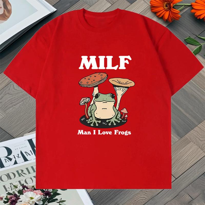 Funny MILF Unisex I Love Frogs Meme Graphic 100 Cotton Tee shirt Humor Frog Lover Summer vintage Unisex Women short sleeve T shirts S
Funny MILF Unisex I Love Frogs Meme Graphic 100 Cotton Tee shirt Humor Frog Lover Summer vintage Unisex Women short sleeve T shirts S