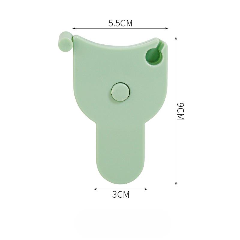 Измерительная трехмягкая линейка. Линейка для фитнес-мера. Специальная линейка. Лента для измерения окружности талии и ног. Домашняя лента. Линейка. 9*5.5cm зелёный