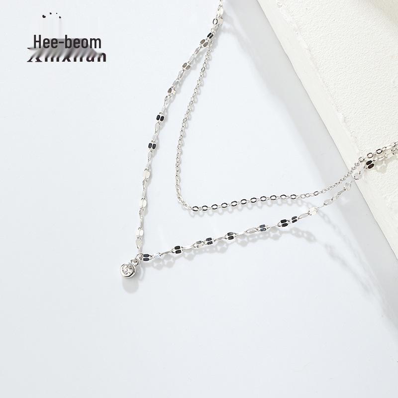 S925 Sterling Silver Double Layer Necklace - Japanese & Korean Style, Light Luxury, Women s Summer 2022, Exquisite Layered Chain Platinum - 925 Sterling Silver
S925 Sterling Silver Double Layer Necklace - Japanese & Korean Style, Light Luxury, Women s Summer 2022, Exquisite Layered Chain Platinum - 925 Sterling Silver