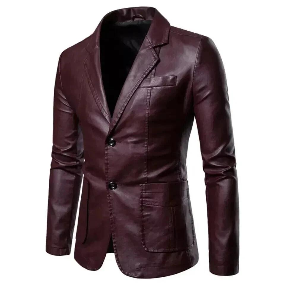 New Men Blazer Burgundy Two-Button Handmade Genuine Leather Lambskin Formal Party S бордовый
New Men Blazer Burgundy Two-Button Handmade Genuine Leather Lambskin Formal Party S бордовый