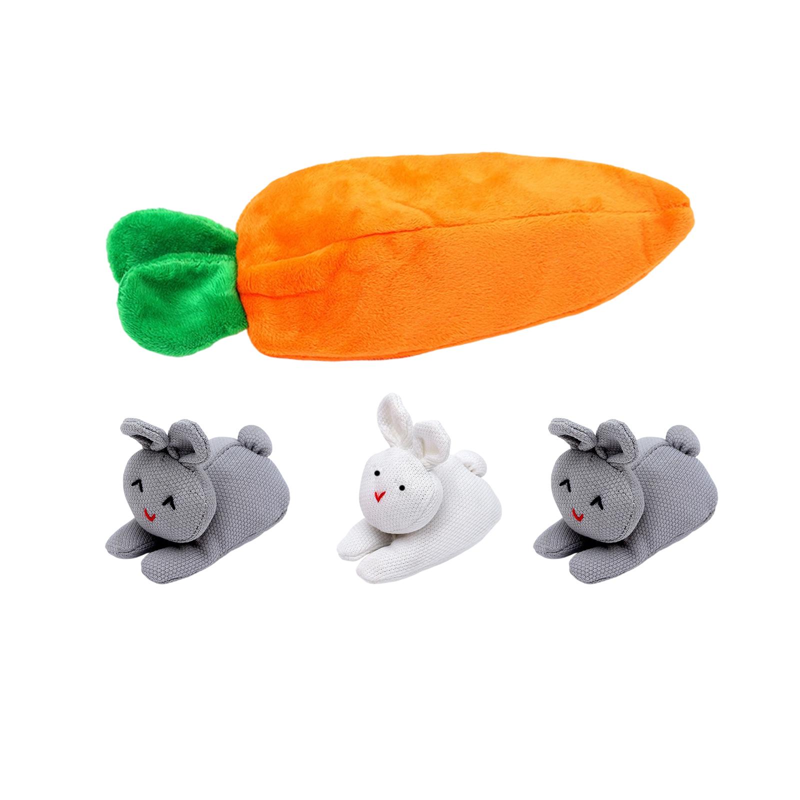 Three Bunnies And Carrot Plush Wallet - Cute Easter Bunny Coin Purse And Toy, Perfect For Girls, Kids And Easter Basket Gifts One Size
Three Bunnies And Carrot Plush Wallet - Cute Easter Bunny Coin Purse And Toy, Perfect For Girls, Kids And Easter Basket Gifts One Size