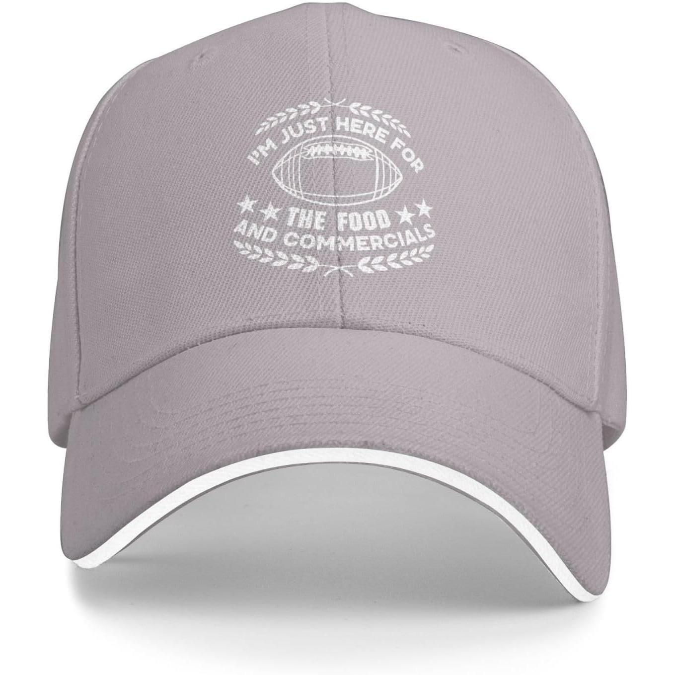 Funny Football Season I m Just Here for Food and Commercials Baseball Cap Polyester Casual Adult Hat Adjustable серый
Funny Football Season I m Just Here for Food and Commercials Baseball Cap Polyester Casual Adult Hat Adjustable серый