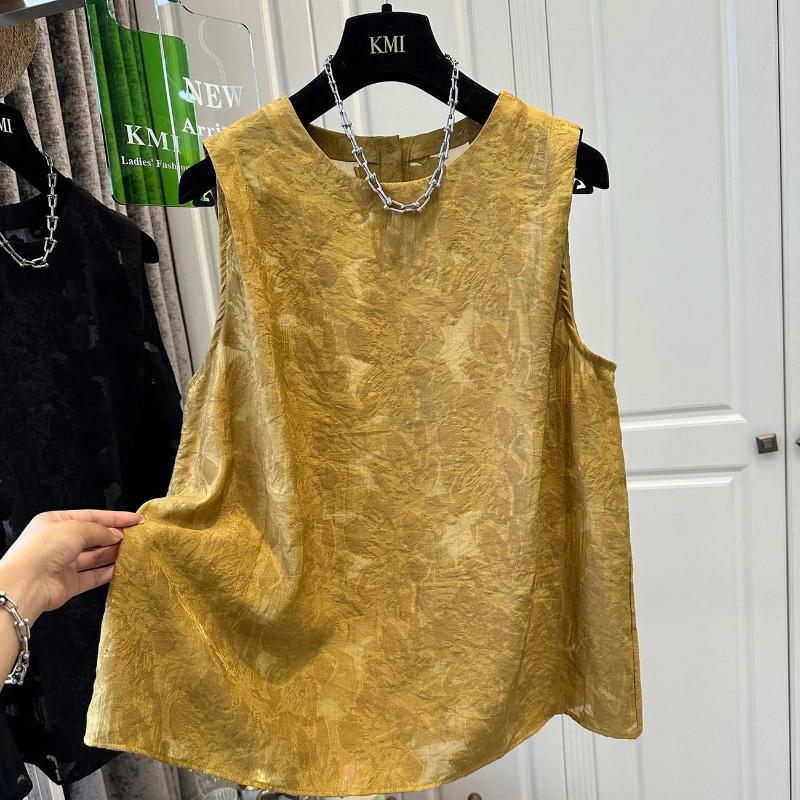 Womens Solid Color Jacquard Sleeveless Blouse M оранжевый
Womens Solid Color Jacquard Sleeveless Blouse M оранжевый