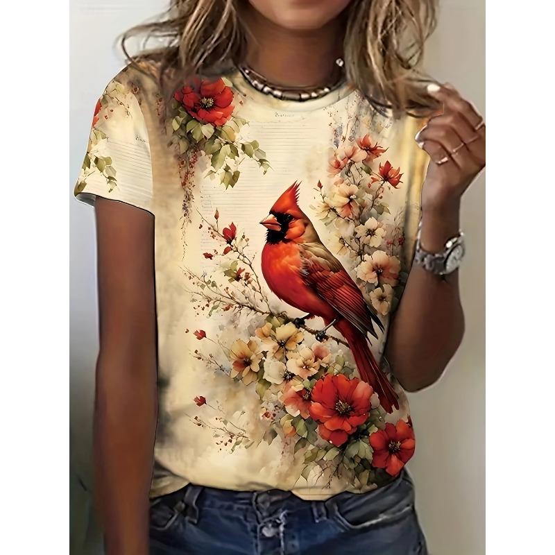 Women s T Shirt Print Graphic Animal Plants Vintage Classic Short Sleeve Neck Round Neck Regular Tops Summer S
Women s T Shirt Print Graphic Animal Plants Vintage Classic Short Sleeve Neck Round Neck Regular Tops Summer S