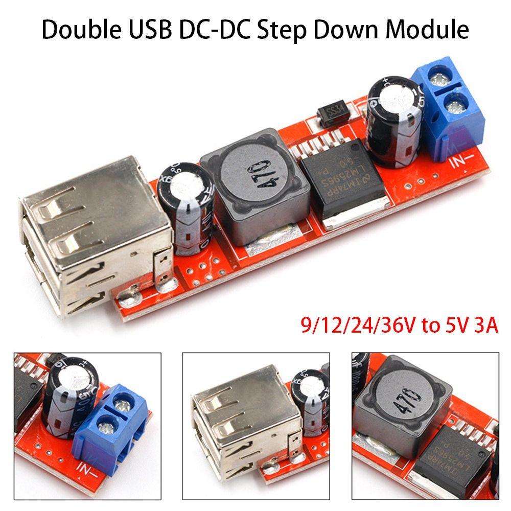 Компонентный двойной USB 6В-40В до 5В 3А понижающий модуль питания понижающий модуль LM2596 двойной два USB
Компонентный двойной USB 6В-40В до 5В 3А понижающий модуль питания понижающий модуль LM2596 двойной два USB