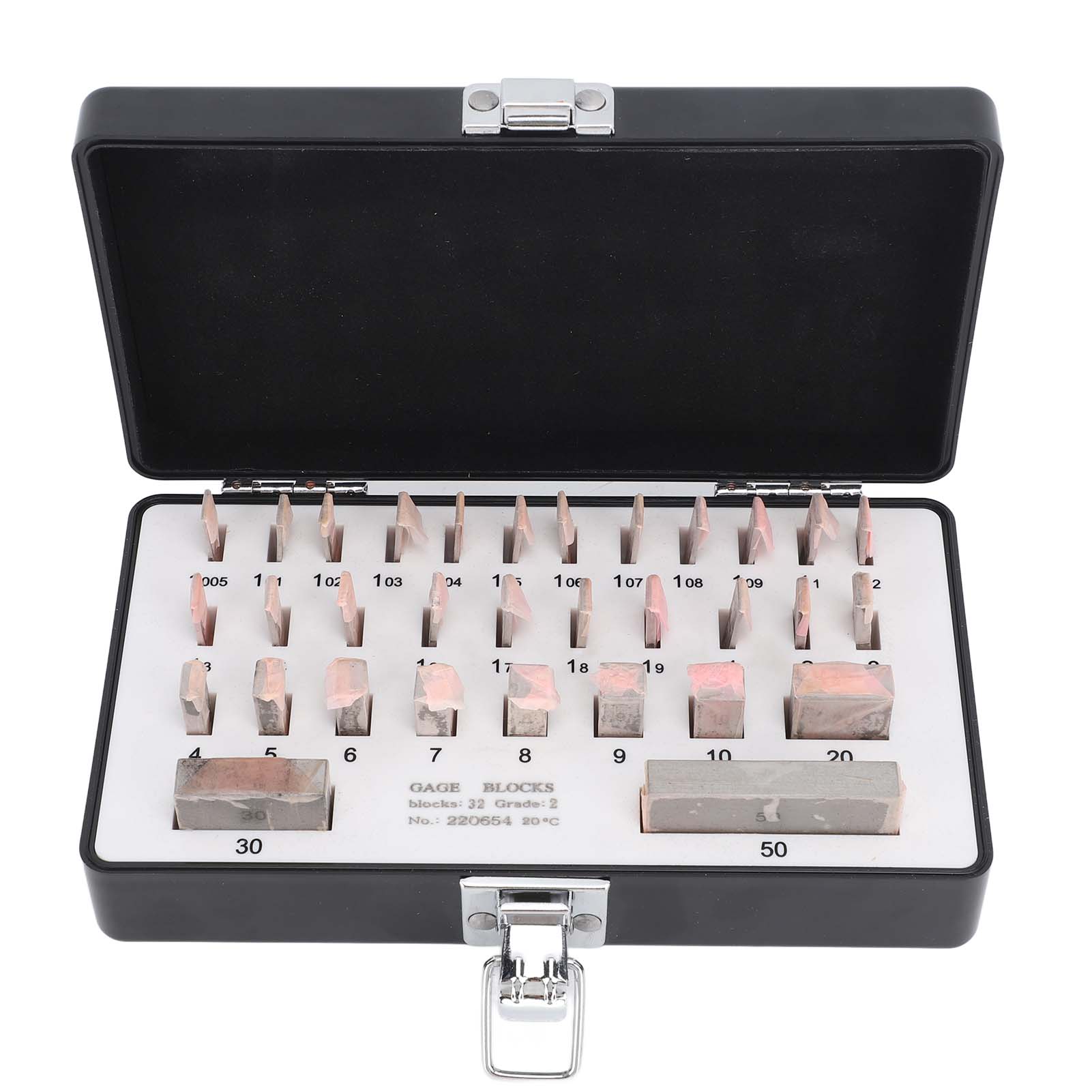 32Pcs Gauge Block Set Steel High Accuracy Portable Gauge Measuring Block Kit with Case
32Pcs Gauge Block Set Steel High Accuracy Portable Gauge Measuring Block Kit with Case