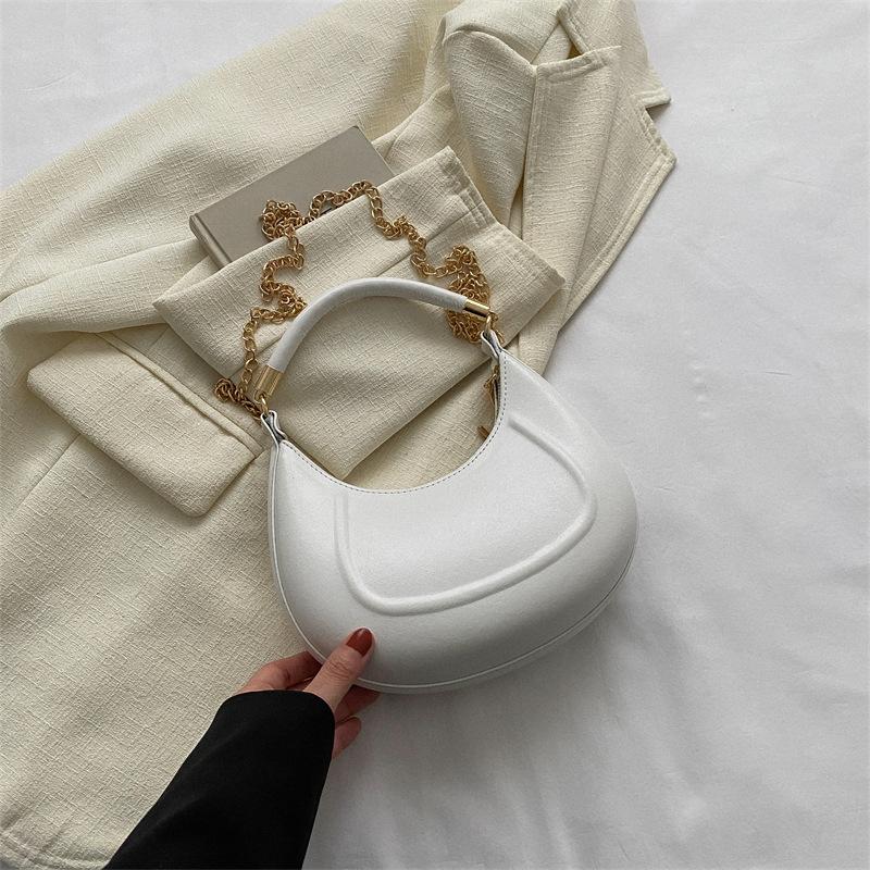 Однотонные сумки через плечо с металлической цепочкой, женские трендовые сумки из искусственной кожи, сумка через плечо на молнии белый
Однотонные сумки через плечо с металлической цепочкой, женские трендовые сумки из искусственной кожи, сумка через плечо на молнии белый