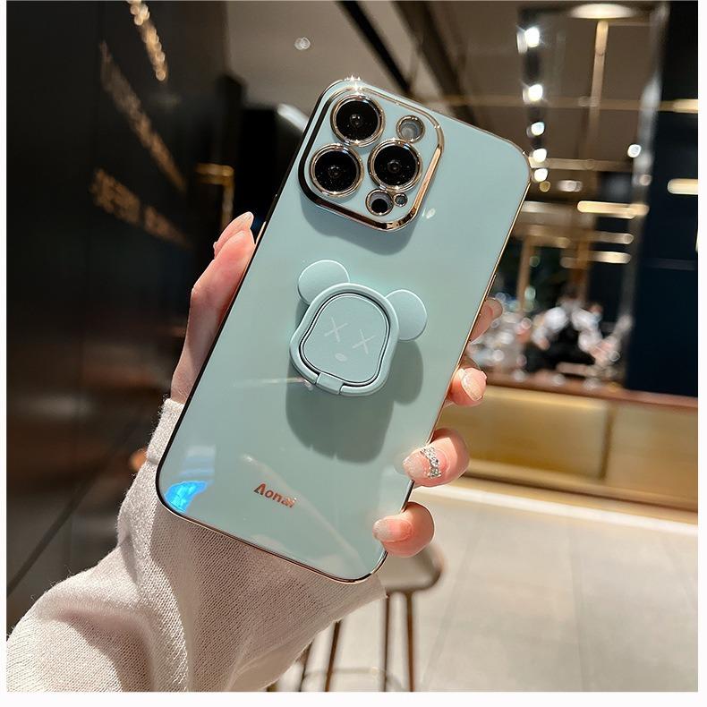 Applicable To IPhone 16 Mobile Phone Case Bear Ring Electroplated Silicone 13 Apple 15 Protective Case 14promax iPhone15
Applicable To IPhone 16 Mobile Phone Case Bear Ring Electroplated Silicone 13 Apple 15 Protective Case 14promax iPhone15