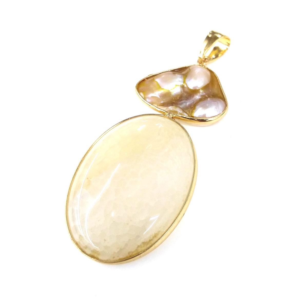 Подвеска-кулон с имметацией минеральных камней белый/жёлтый
Подвеска-кулон с имметацией минеральных камней белый/жёлтый