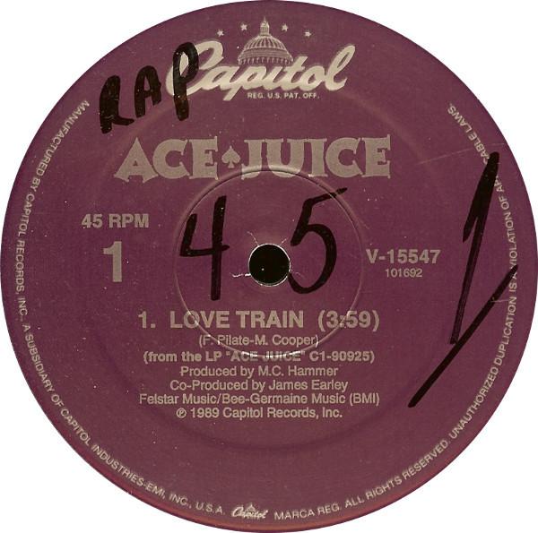 12inch Record ACE JUICE - Love Train V15547 Capitol Records 1989 US Rap & Hip-Hop/R&B Used
12inch Record ACE JUICE - Love Train V15547 Capitol Records 1989 US Rap & Hip-Hop/R&B Used