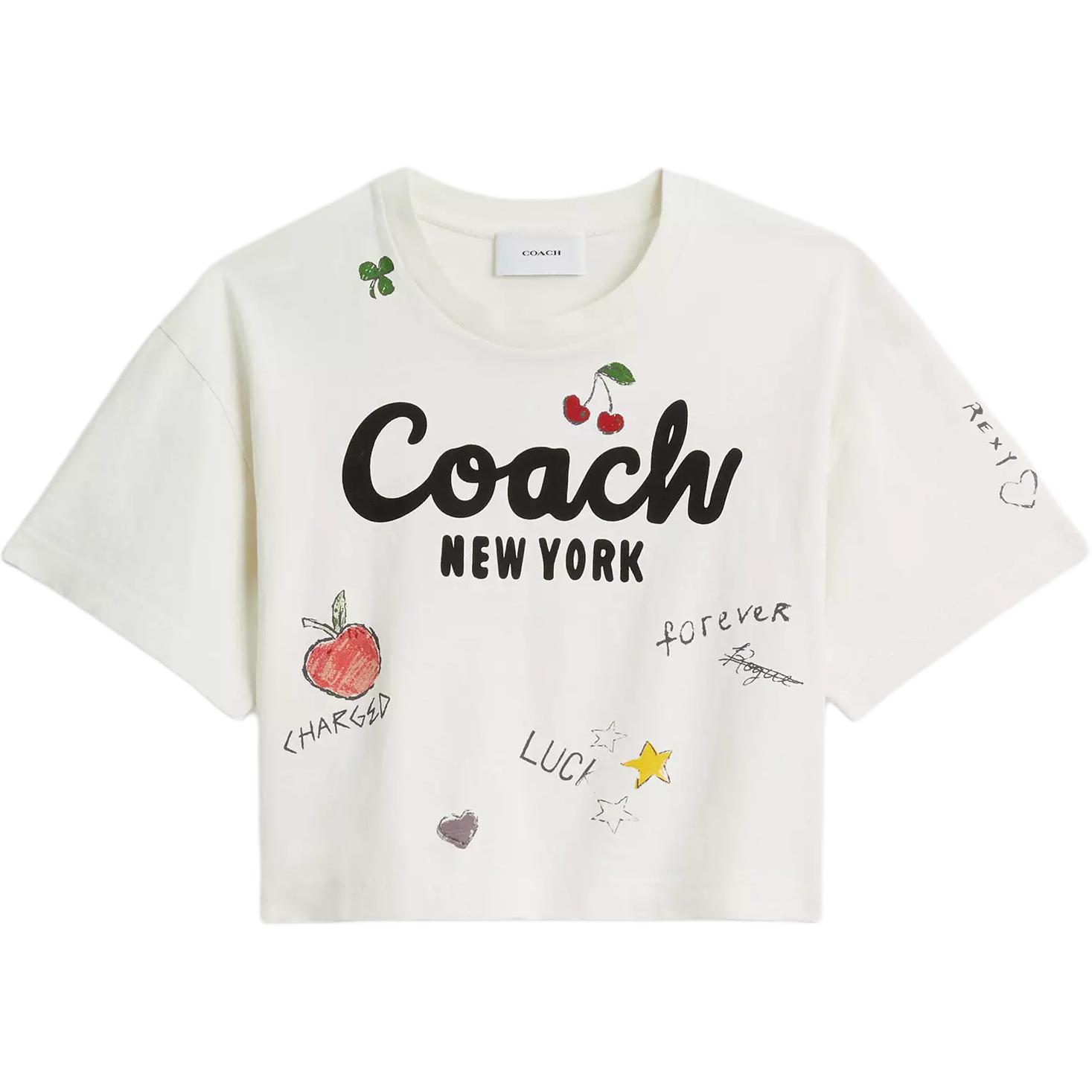 Coach Sketch Print Cotton Short Sleeve Top Women tops White CAY60-Y05 XS
Coach Sketch Print Cotton Short Sleeve Top Women tops White CAY60-Y05 XS