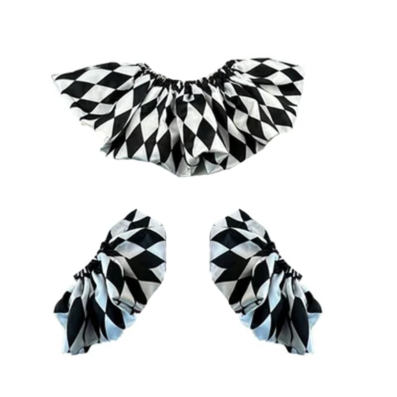 Masquerades Party False Collar Wrist Cuffs Comfortable Polyester Fabric Ideal for Costume Event and Daily Wear чорний
Masquerades Party False Collar Wrist Cuffs Comfortable Polyester Fabric Ideal for Costume Event and Daily Wear чорний